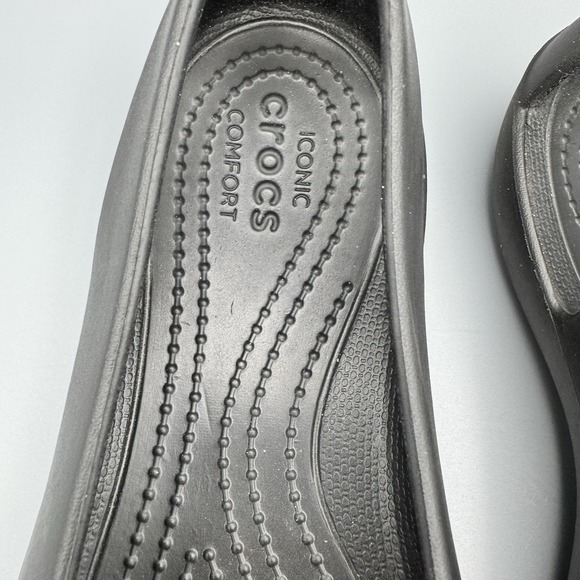 Crocs Sienna Flat Low Top Rubber Shoes Womens Shoes Size 7 - Picture 3 of 11